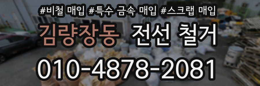김량장동 전선 철거