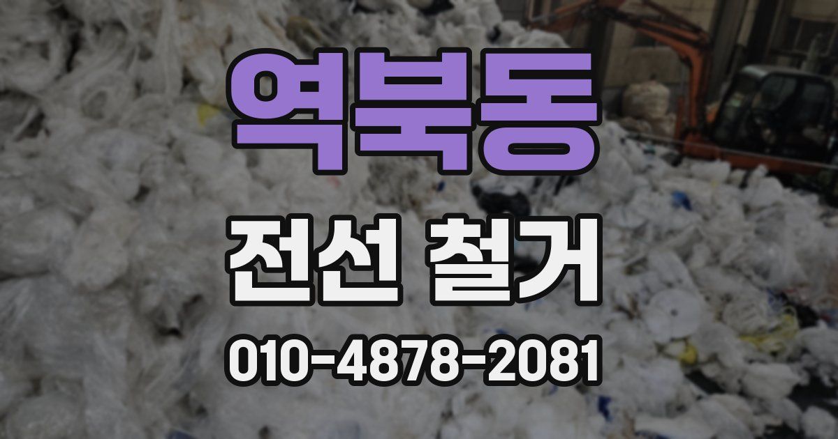 역북동 전선 철거