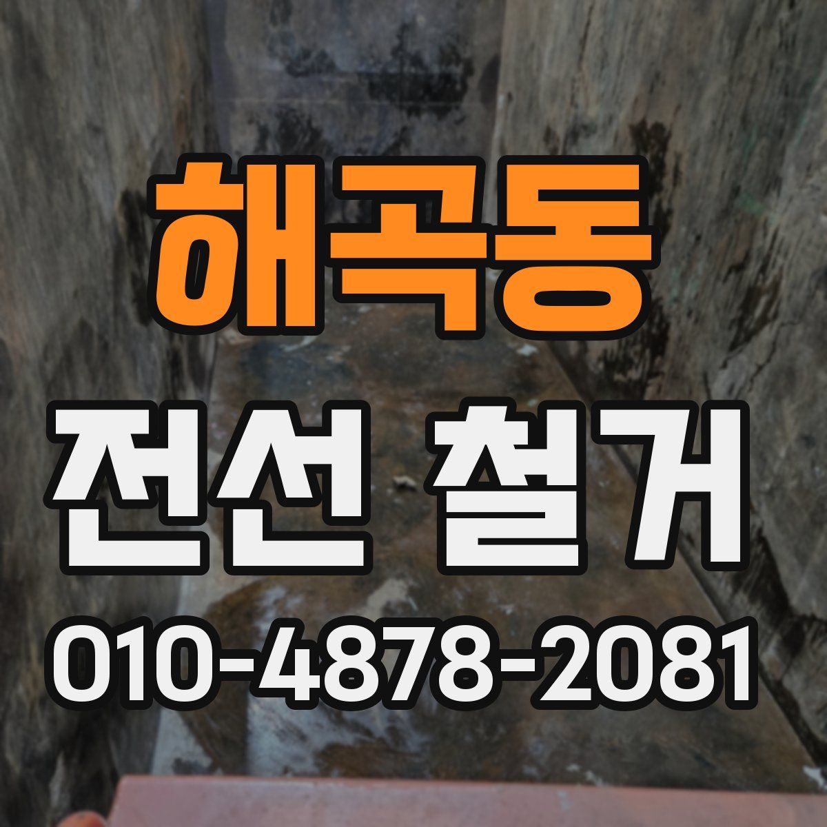 해곡동 전선 철거