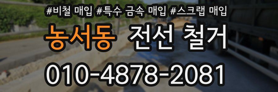 농서동 전선 철거