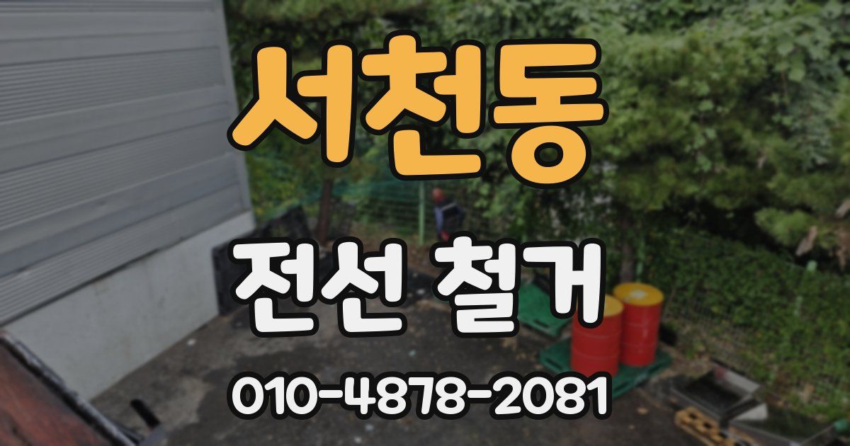 서천동 전선 철거