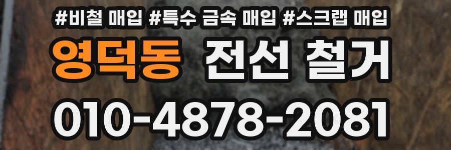 영덕동 전선 철거