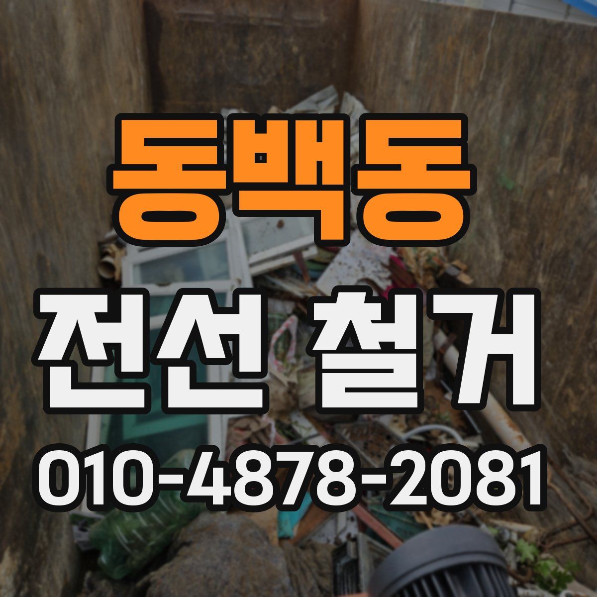 동백동 전선 철거