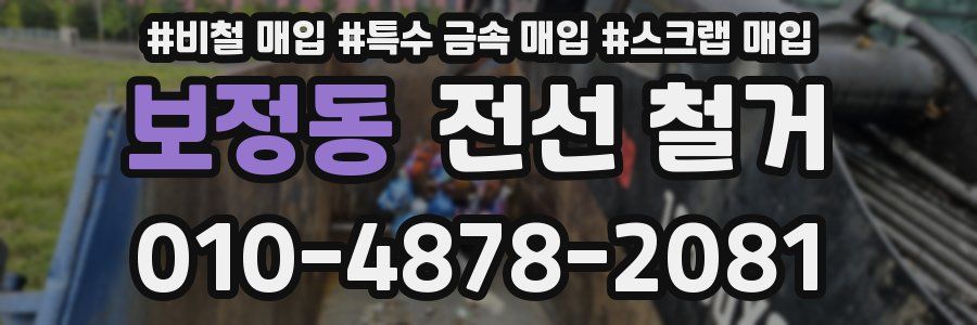 보정동 전선 철거