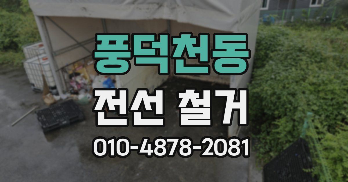 풍덕천동 전선 철거