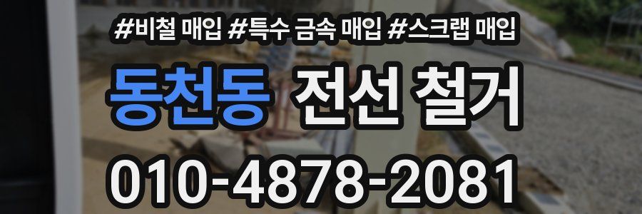 동천동 전선 철거