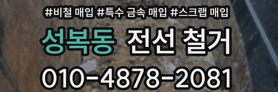 성복동 전선 철거