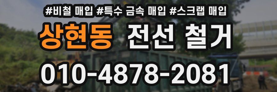 상현동 전선 철거