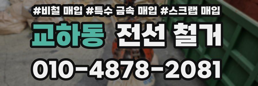 교하동 전선 철거