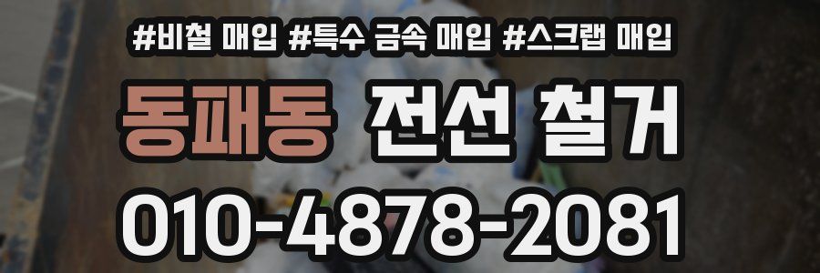 동패동 전선 철거