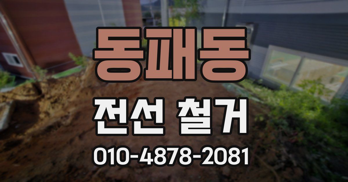 동패동 전선 철거