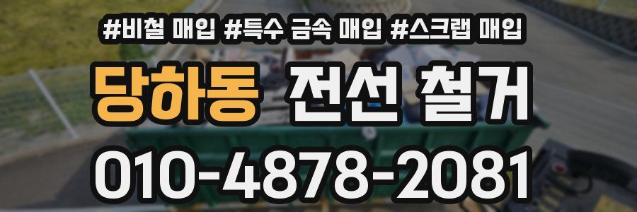 당하동 전선 철거