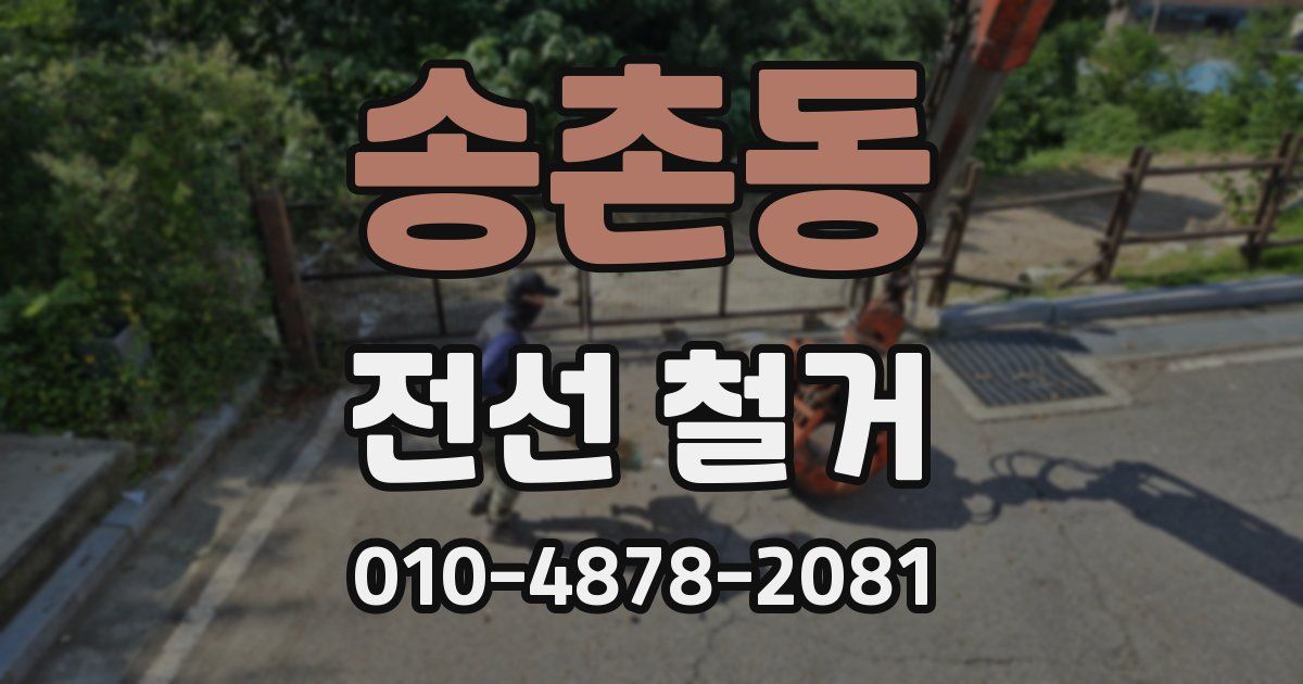 송촌동 전선 철거