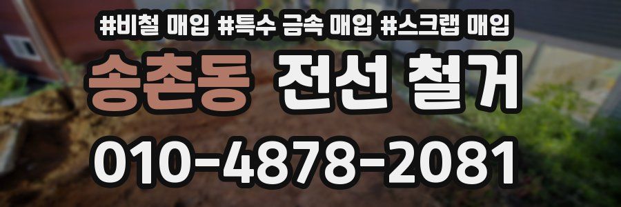 송촌동 전선 철거