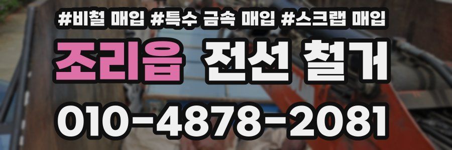 조리읍 전선 철거