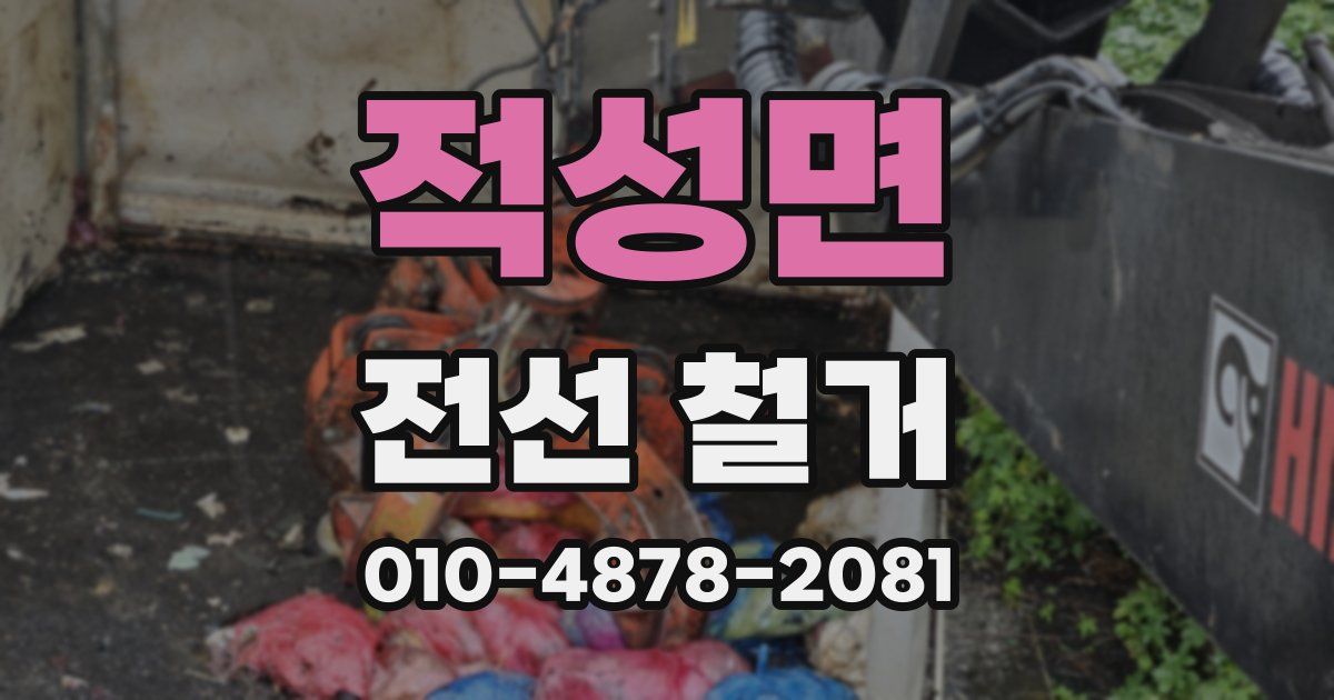 적성면 전선 철거