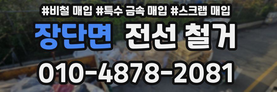 장단면 전선 철거