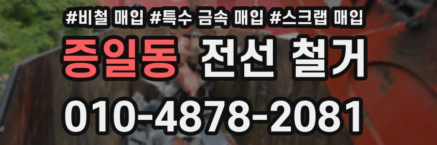 증일동 전선 철거