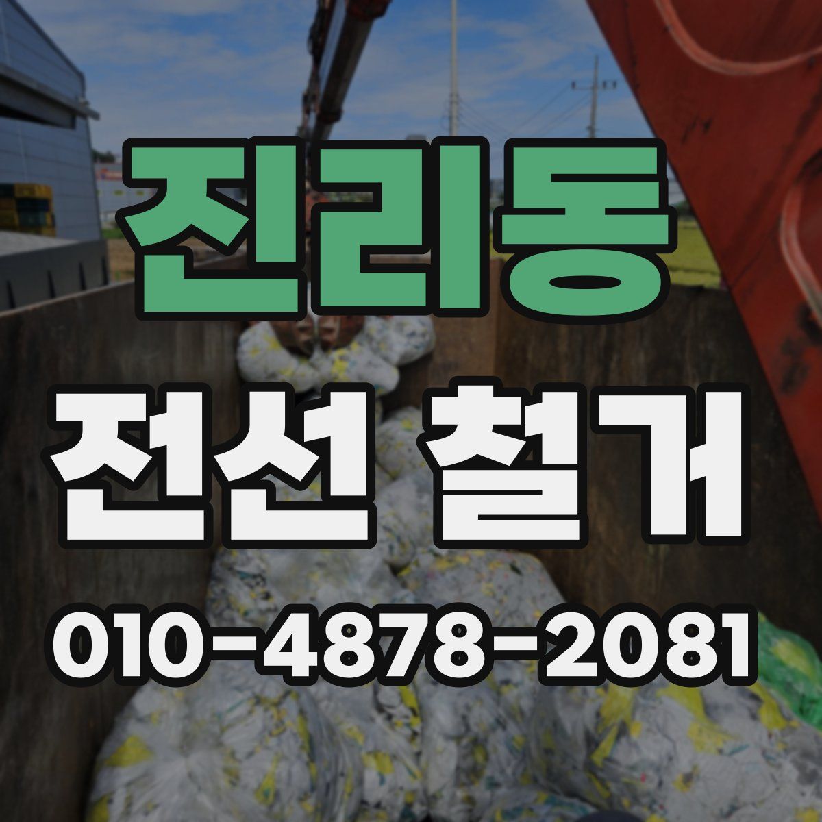 진리동 전선 철거