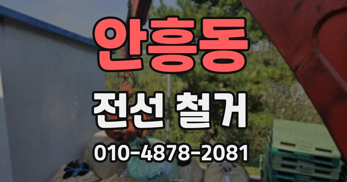 안흥동 전선 철거