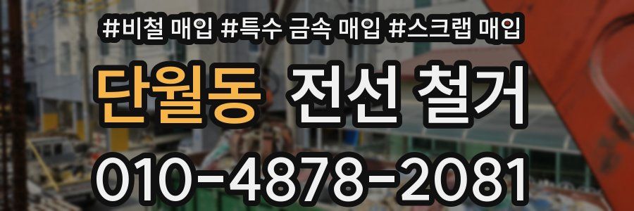 단월동 전선 철거