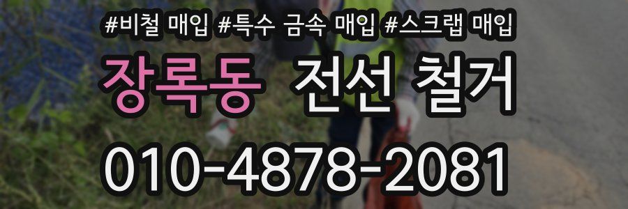 장록동 전선 철거