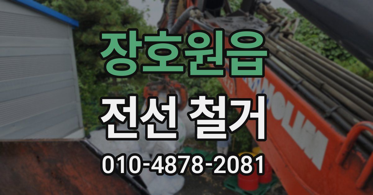 장호원읍 전선 철거