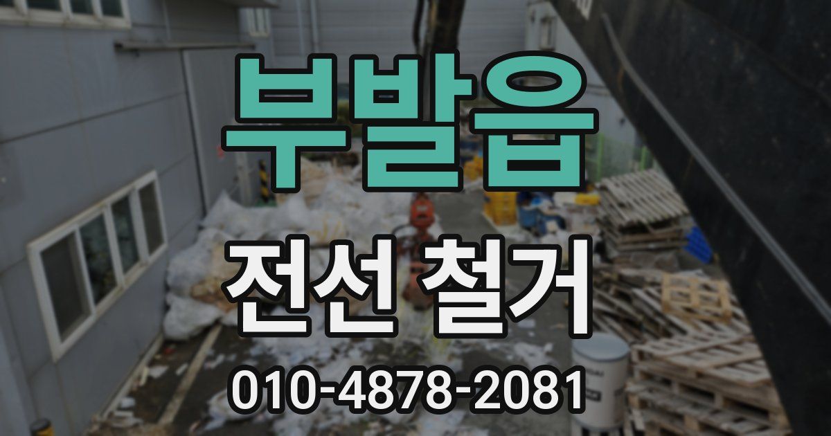 부발읍 전선 철거