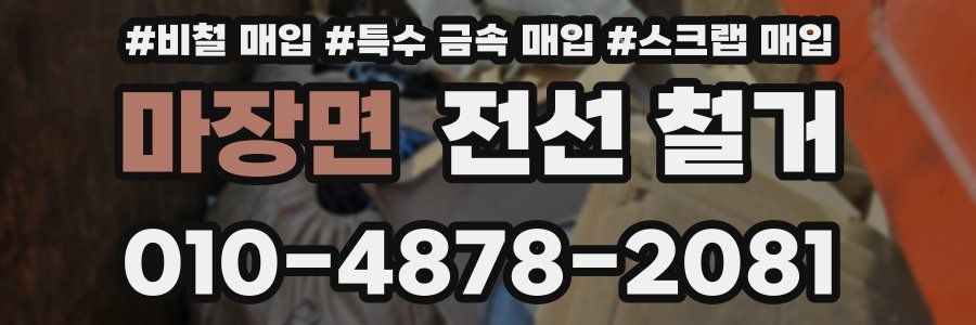 마장면 전선 철거