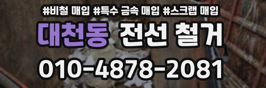 대천동 전선 철거