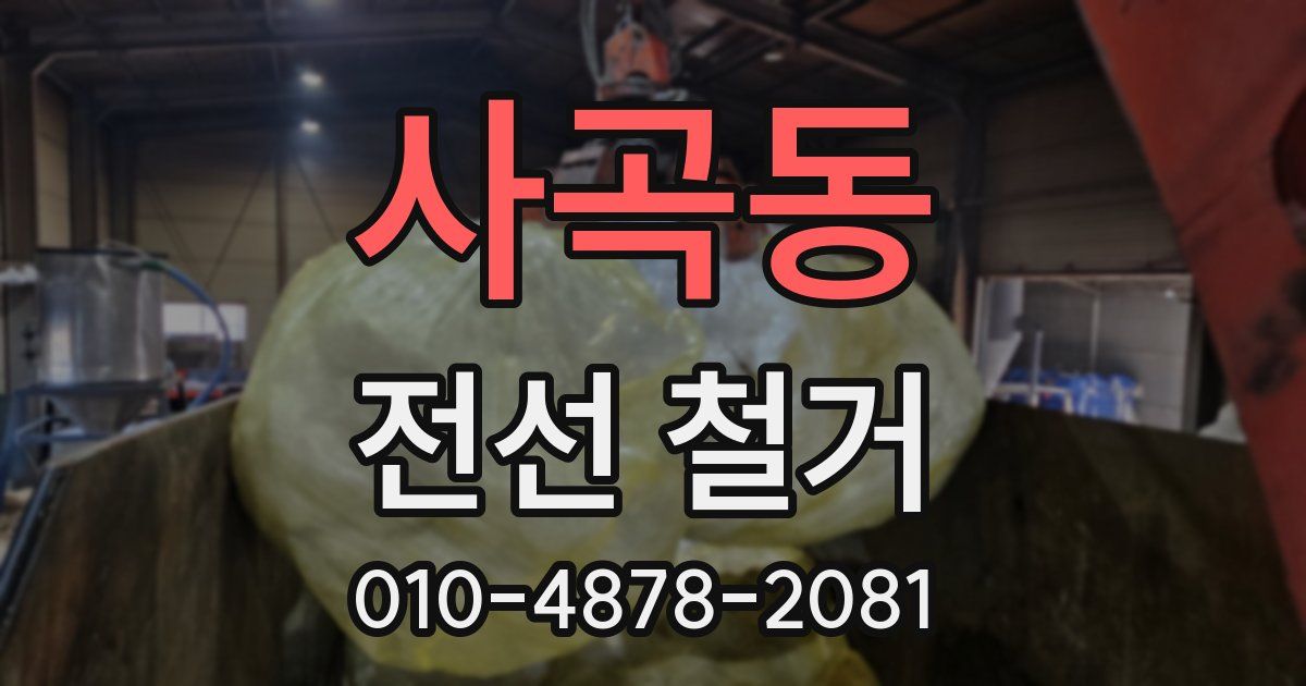 사곡동 전선 철거