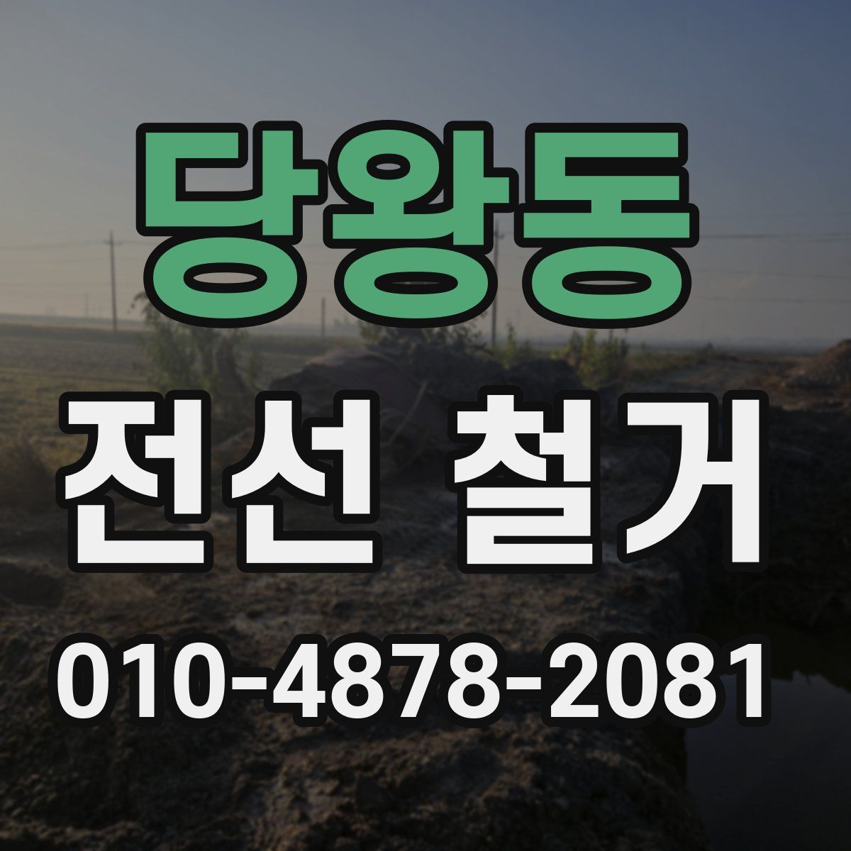 당왕동 전선 철거