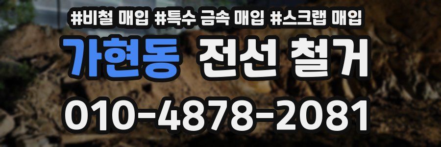 가현동 전선 철거