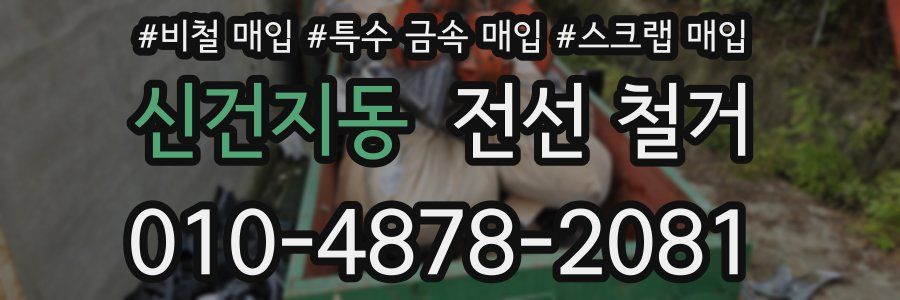 신건지동 전선 철거