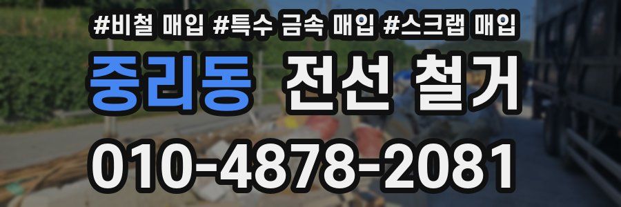 중리동 전선 철거