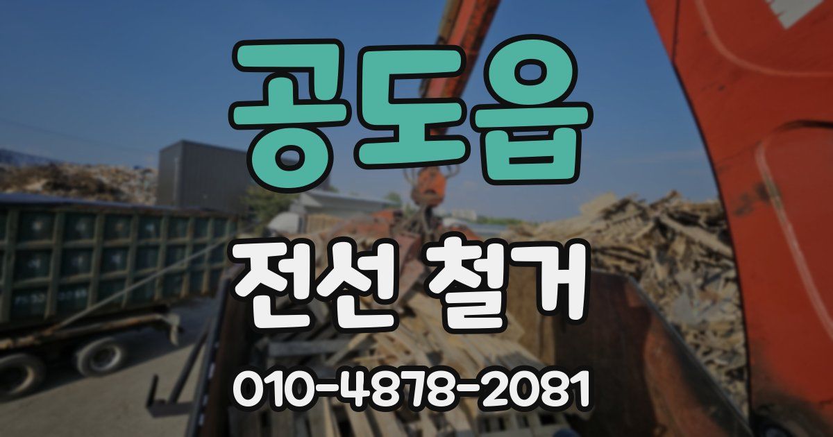 공도읍 전선 철거