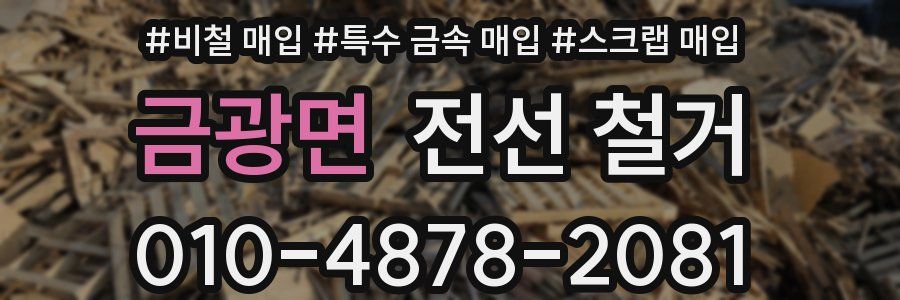 금광면 전선 철거
