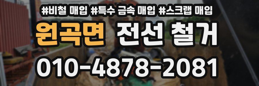 원곡면 전선 철거