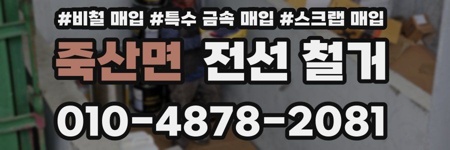 죽산면 전선 철거