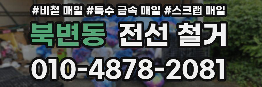 북변동 전선 철거