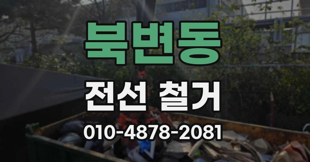 북변동 전선 철거