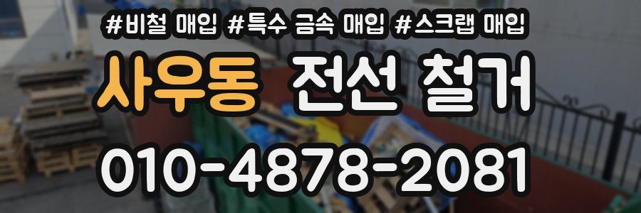 사우동 전선 철거
