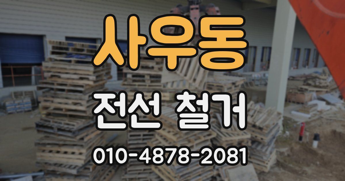 사우동 전선 철거