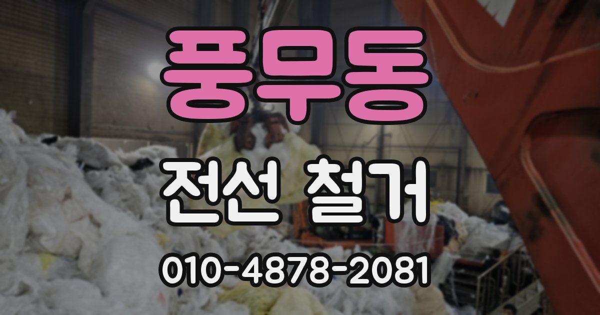 풍무동 전선 철거