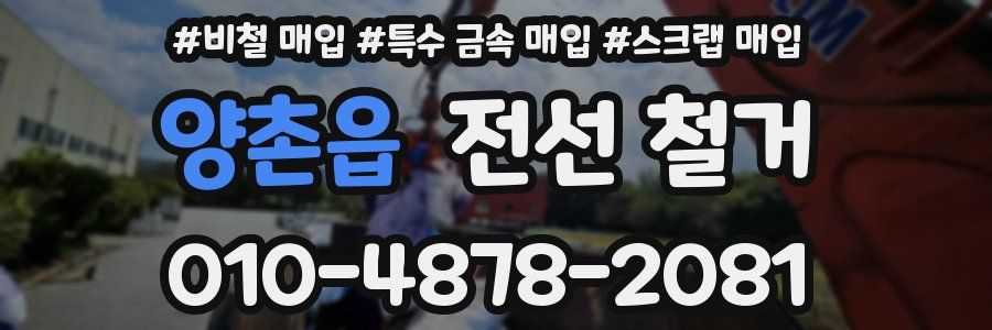 양촌읍 전선 철거