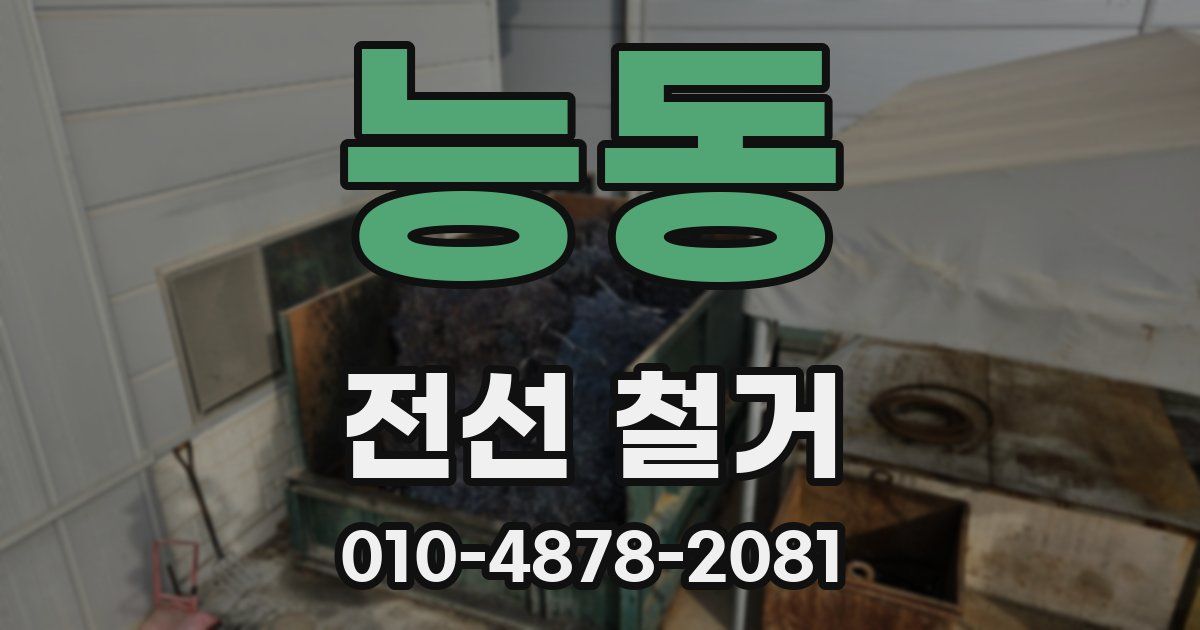 능동 전선 철거