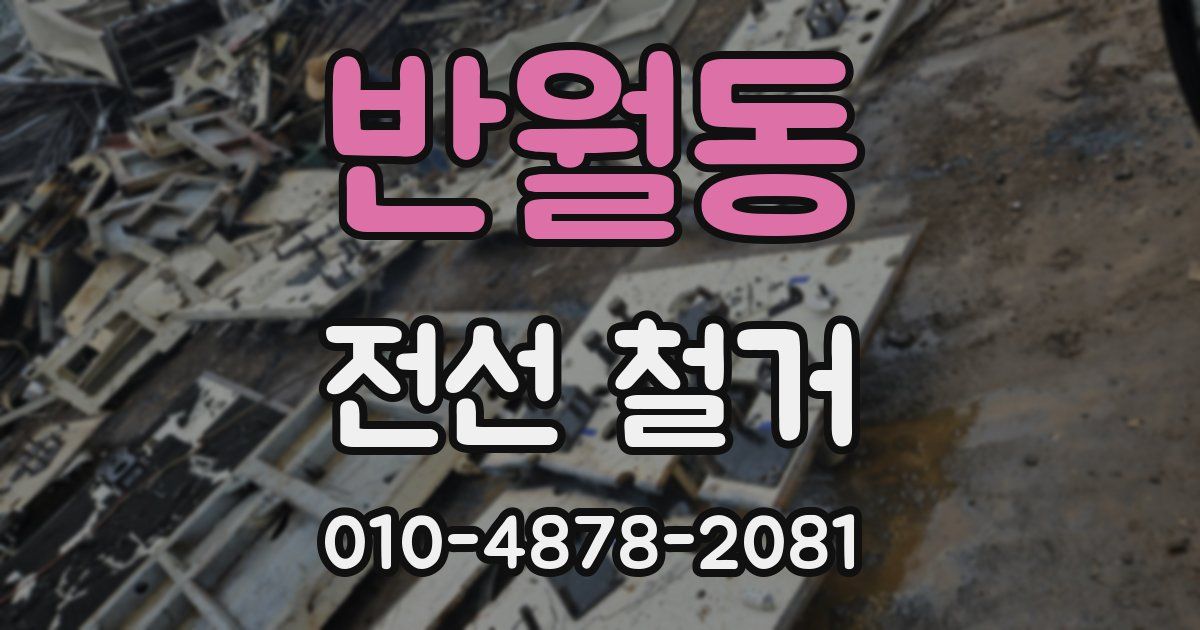 반월동 전선 철거