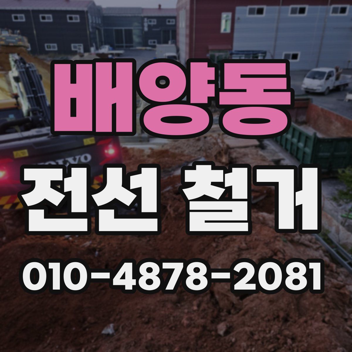 배양동 전선 철거