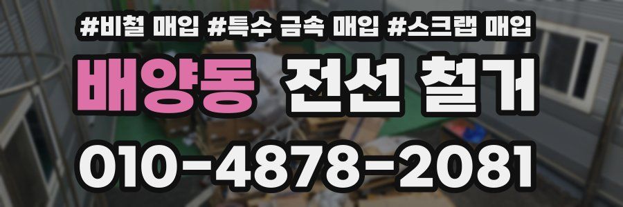배양동 전선 철거