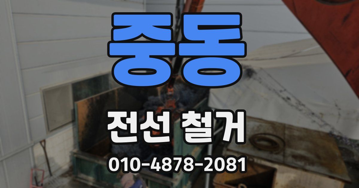 중동 전선 철거